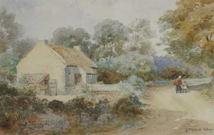 A DERRY COTTAGE, 1922 by Joseph William Carey RUA (1859-1937) at Whyte's Auctions