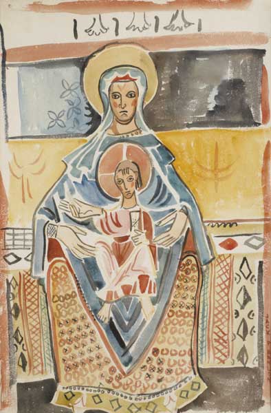 MADONNA AND CHILD, late 1960s by Father Jack P. Hanlon (1913-1968) at Whyte's Auctions