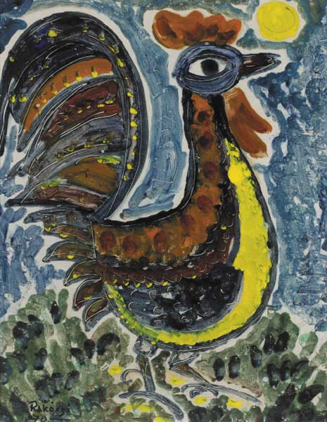 THE PROUD ROOSTER, 1970 by Basil Ivan R�k�czi (1908-1979) at Whyte's Auctions