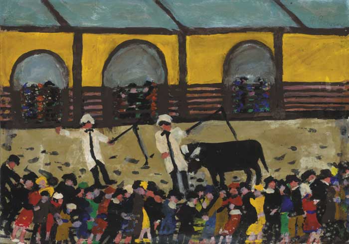 CATTLE MART by Gretta Bowen (1880-1981) at Whyte's Auctions