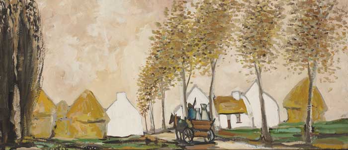 DELIVERING THE MILK by Markey Robinson (1918-1999) at Whyte's Auctions