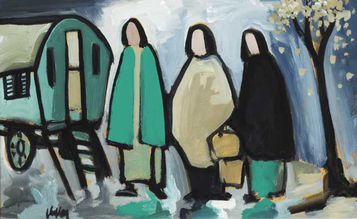 THE TRAVELLERS, WEST OF IRELAND by Markey Robinson (1918-1999) (1918-1999) at Whyte's Auctions
