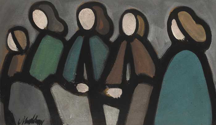 FIVE WOMEN, 1983 by Markey Robinson (1918-1999) (1918-1999) at Whyte's Auctions
