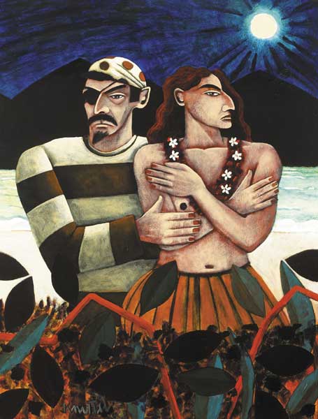 PIRATE AND ISLANDER GIRL by Graham Knuttel (b.1954) (b.1954) at Whyte's Auctions