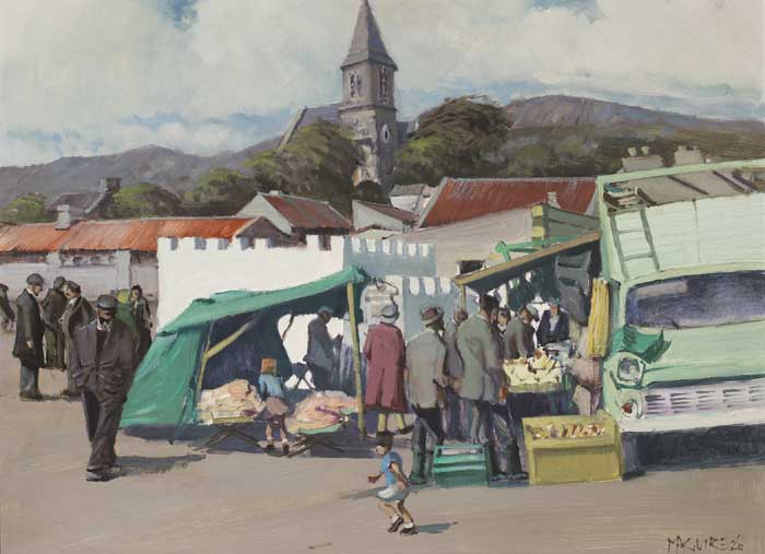 FAIR DAY, CLIFDEN, 1986 by Cecil Maguire RHA RUA (1930-2020) RHA RUA (1930-2020) at Whyte's Auctions