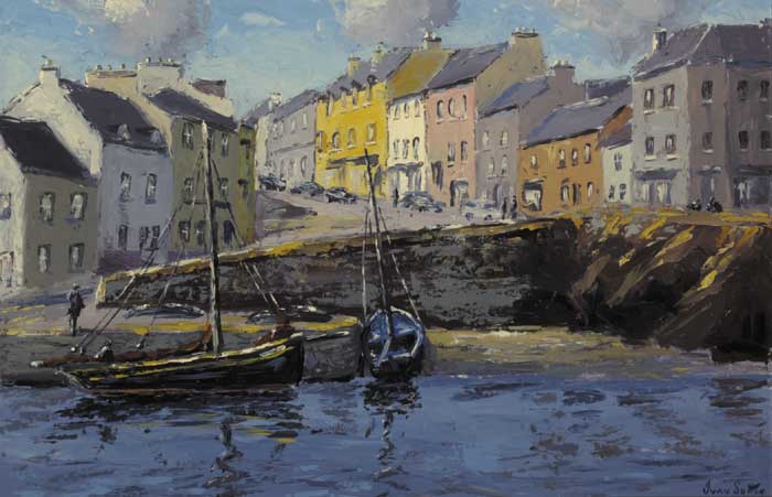 ROUNDSTONE HARBOUR, COUNTY GALWAY by Ivan Sutton (b.1944) (b.1944) at Whyte's Auctions