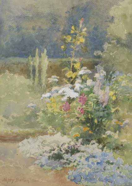 FLOWER GARDEN and FOUNTAIN IN TRAFALGAR SQUARE, LONDON (A PAIR) by Mary Georgina Barton SWA (1861-1949) at Whyte's Auctions