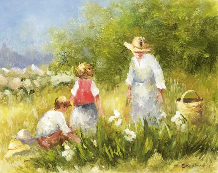 IN THE GARDEN by Elizabeth Brophy (1926-2020) (1926-2020) at Whyte's Auctions