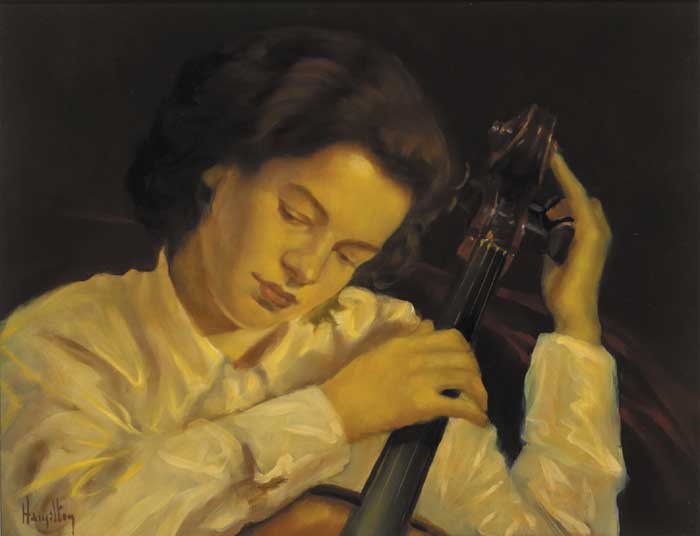 CELLIST by Ken Hamilton (b.1956) at Whyte's Auctions