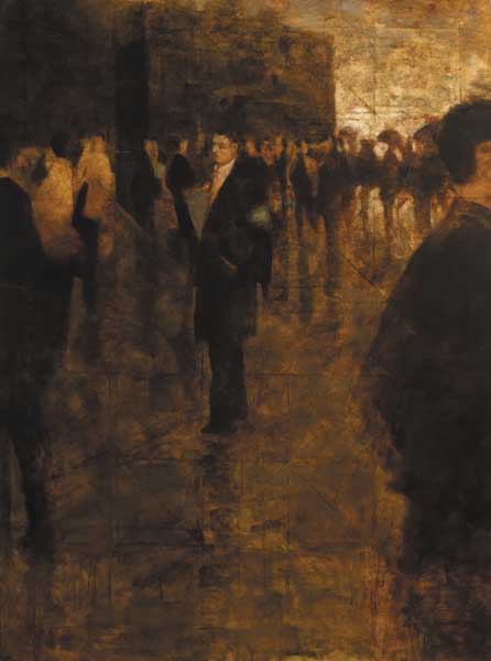 FIGURES ON A STREET by Noel Murphy (b.1970) (b.1970) at Whyte's Auctions