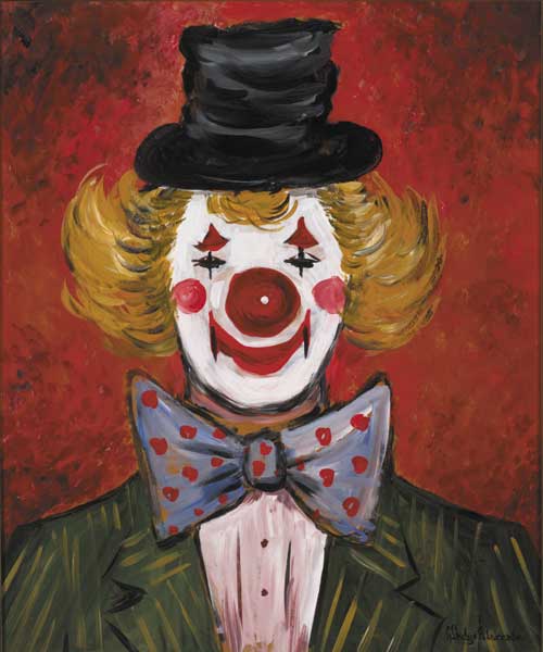 CLOWN WITH POLKA DOT BOWTIE by Gladys Mccabe sold for �1,900 at Whyte's Auctions