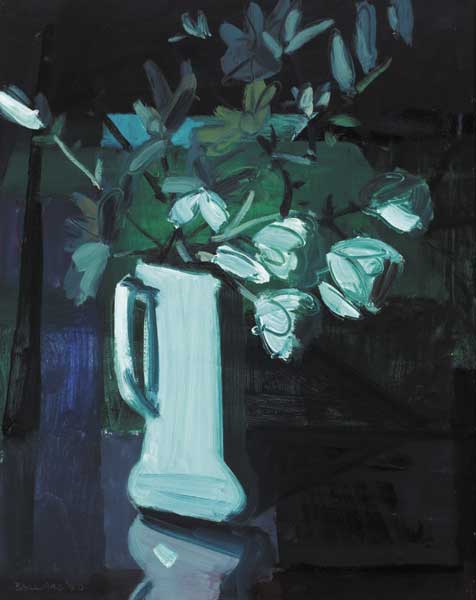 STILL LIFE WITH WHITE TULIPS, 1990 by Brian Ballard sold for �5,200 at Whyte's Auctions