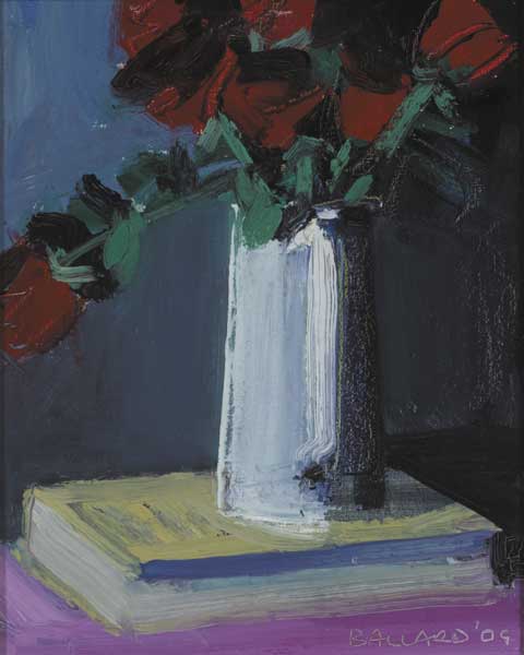 ROSES ON BOOK, 2009 by Brian Ballard RUA (b.1943) at Whyte's Auctions