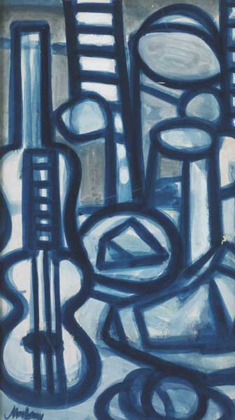 BLUE STILL LIFE, 1982 by Markey Robinson (1918-1999) at Whyte's Auctions