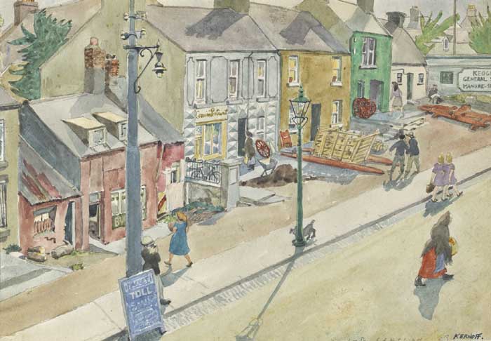POUND ROW, LEWIS ROAD, KILLARNEY by Harry Kernoff sold for �5,400 at Whyte's Auctions