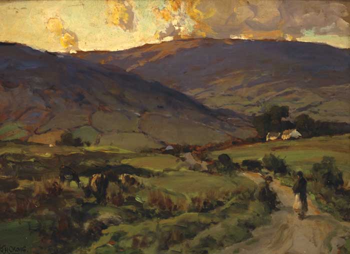 THE LAYDE ROAD, CUSHENDUN by James Humbert Craig sold for 5,800 at Whyte's Auctions