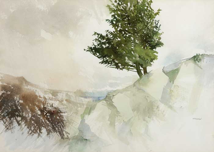 MORNING IN THE MOUNTAINS, 1982 by Terence P. Flanagan sold for 2,000 at Whyte's Auctions