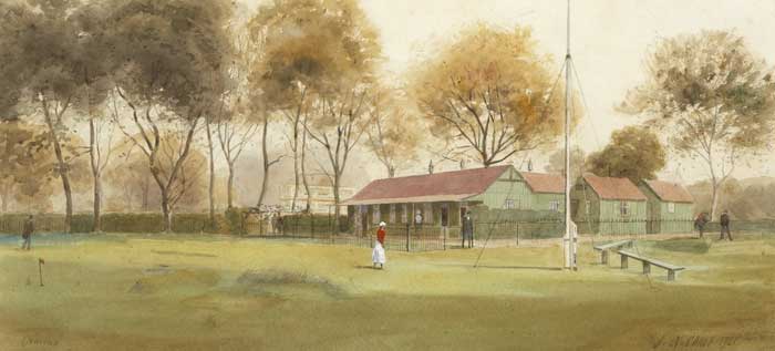 ORMEAU GOLF CLUBHOUSE, 1921 by Joseph William Carey RUA (1859-1937) RUA (1859-1937) at Whyte's Auctions