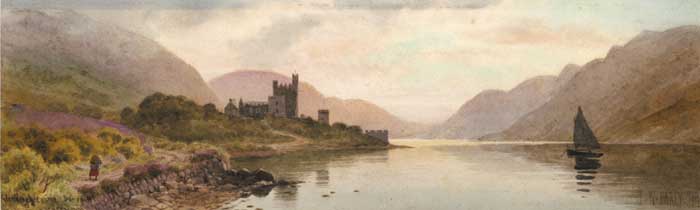 GLENVEAGH CASTLE, CREESLOUGH, DONEGAL, 1927 by Joseph William Carey RUA (1859-1937) at Whyte's Auctions