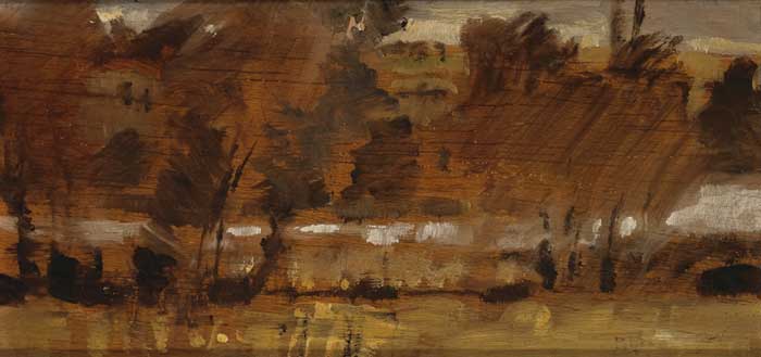 AUTUMN LANDSCAPE, c.1981 by Basil Blackshaw HRHA RUA (1932-2016) at Whyte's Auctions