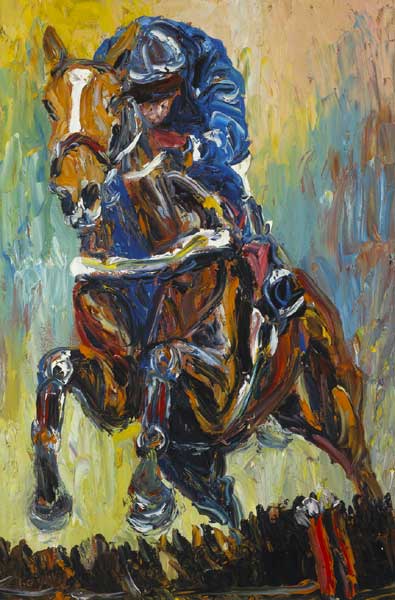HORSE AND JOCKEY by Liam O'Neill sold for �6,700 at Whyte's Auctions