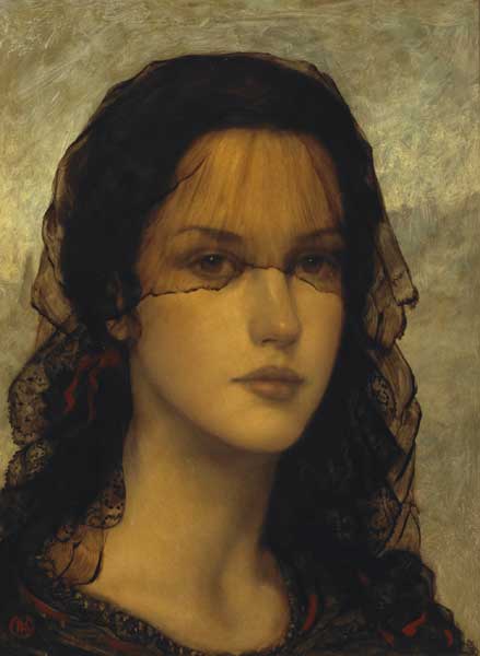THE VEIL or SPANISH GIRL by Ken Hamilton sold for 5,200 at Whyte's Auctions