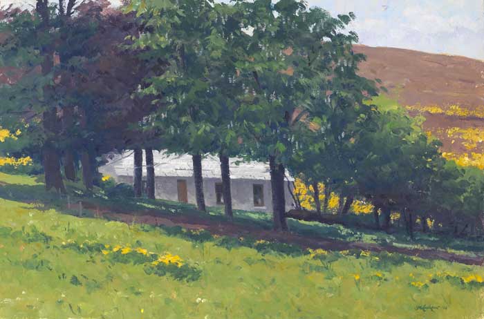 COTTAGE IN THE TREES by Brett McEntagart RHA (b.1939) at Whyte's Auctions