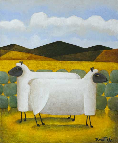 TWO SHEEP by Graham Knuttel (b.1954) at Whyte's Auctions