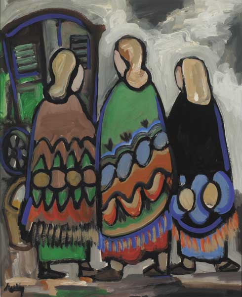 THE CARAVAN, c.1989 by Markey Robinson (1918-1999) at Whyte's Auctions