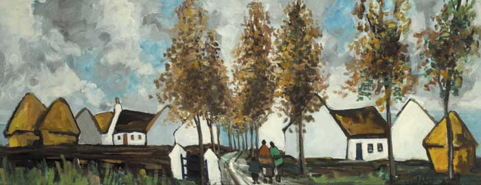 RETURNING TO THE VILLAGE by Markey Robinson (1918-1999) at Whyte's Auctions