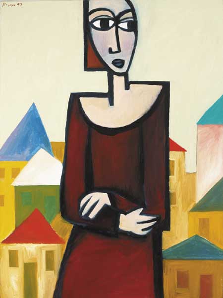 WOMAN AND TOWNSHIP, 1997 by Robert Ryan  at Whyte's Auctions