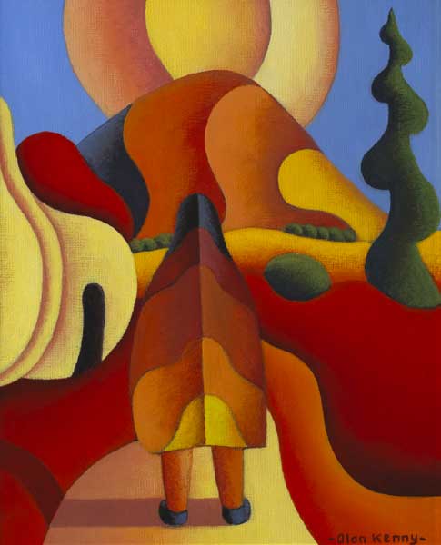 PILGRIMAGE TO THE SACRED MOUNTAIN WITH COTTAGES, 2011 by Alan Kenny (b.1965) at Whyte's Auctions