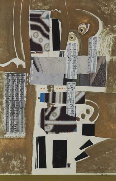 MUSICAL COLLAGE, 1972 by George Campbell RHA (1917-1979) at Whyte's Auctions