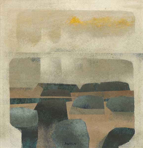 THE BEACH 1974 by Lawson Burch RUA (1937-1999) RUA (1937-1999) at Whyte's Auctions