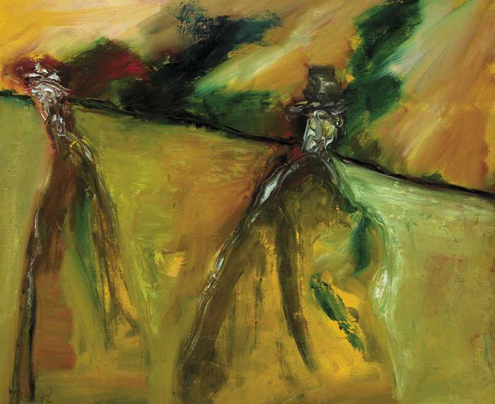 THE TWO TRAVELLERS by Gerald Davis (1938-2005) at Whyte's Auctions
