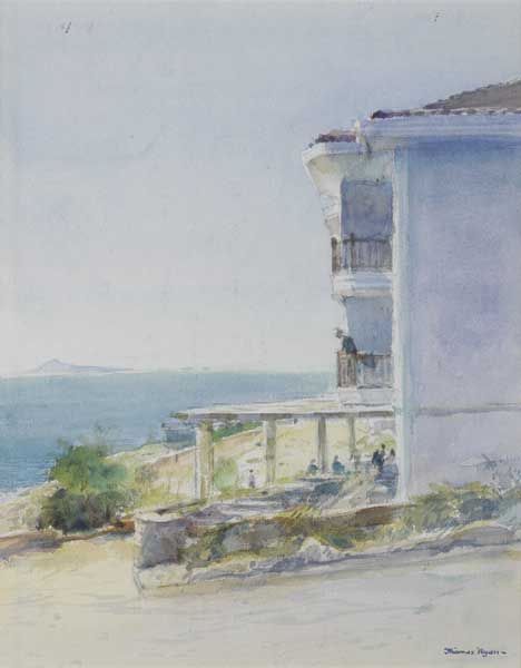 THE HOTEL 'AQUA TWINS' AT KAS, ANTALYA, TURKEY, APRIL 1992 by Thomas Ryan PPRHA (b.1929) PPRHA (b.1929) at Whyte's Auctions