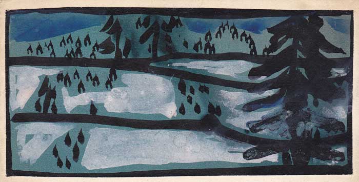 HOLY FAMILY and SNOW SCENE (A PAIR) by Gerard Dillon (1916-1971) (1916-1971) at Whyte's Auctions