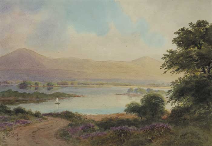 GARTAN LOUGH, DONEGAL, 1929 by Joseph William Carey RUA (1859-1937) at Whyte's Auctions