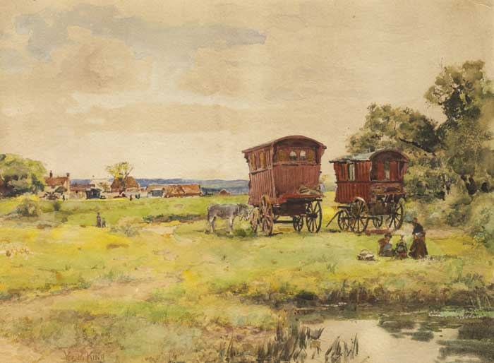 GYPSY CAMP by Henry John Yeend-King RI ROI RBA (1855-1924) at Whyte's Auctions