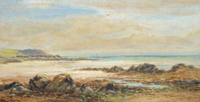 ON THE DUBLIN COAST NEAR BALBRIGGAN by Alexander Williams RHA (1846-1930) RHA (1846-1930) at Whyte's Auctions