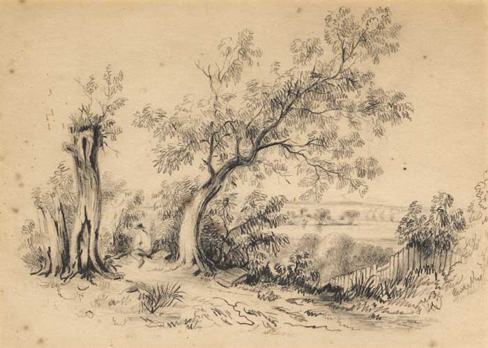 FIGURE AMONG TREES at Whyte's Auctions