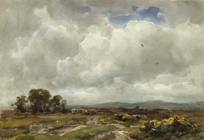 A CLOUDY DAY ON THE HEATH by Wycliffe Egginton RI RWS (1875-1951) at Whyte's Auctions