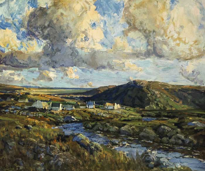 EVENING SUNLIGHT ON THE ROSSES by James Humbert Craig RHA RUA (1877-1944) at Whyte's Auctions