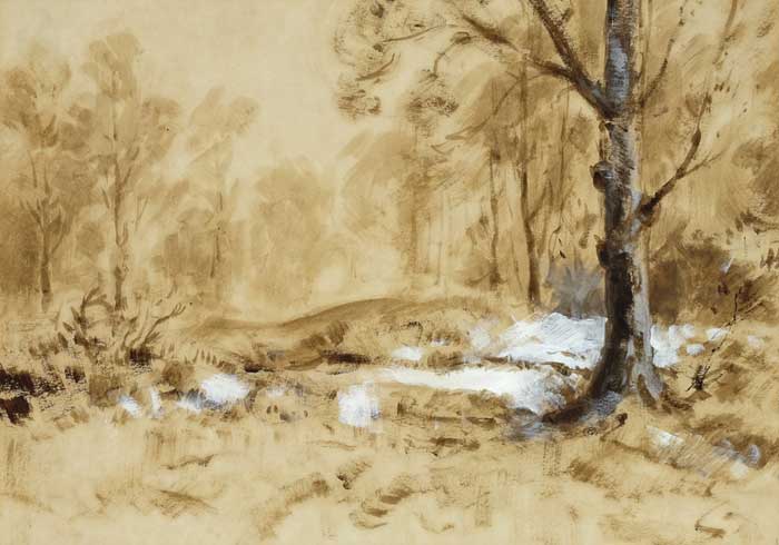 LANDSCAPE WITH TREES by Maurice Canning Wilks RUA ARHA (1910-1984) at Whyte's Auctions