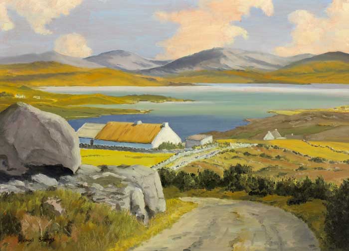 GWEEBARRA BAY, COUNTY DONEGAL by Michael Simms  at Whyte's Auctions