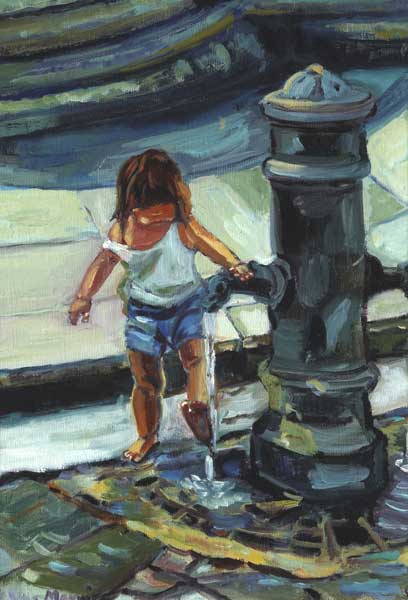 LITTLE GIRL WASHING HER FEET at Whyte's Auctions