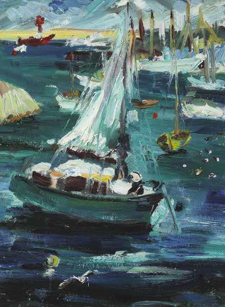 'LOY', THE COAL HARBOUR, DN LAOGHAIRE by Eleanor Harbison (1920-2007) at Whyte's Auctions