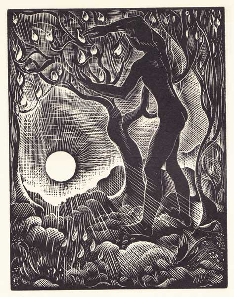 OUT OF BEDLAM, XXVII WOOD ENGRAVINGS BY ELIZABETH RIVERS WITH TEXTS FROM CHRISTOPHER SMART by Elizabeth Rivers (1903-1964) at Whyte's Auctions