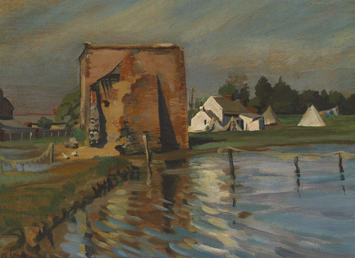 OLD MILL PORTMARNOCK, c.1926 by Harry Kernoff sold for �5,000 at Whyte's Auctions