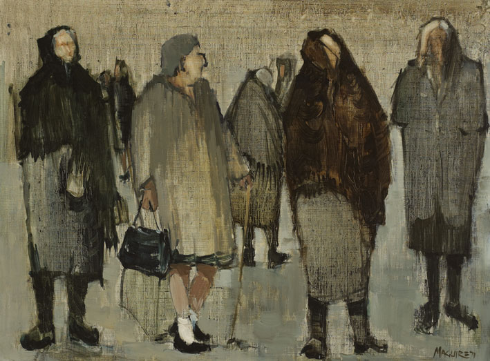 THE BOLD ONE, KILRONAN QUAY, ARAN, 1971 by Cecil Maguire RHA RUA (1930-2020) at Whyte's Auctions